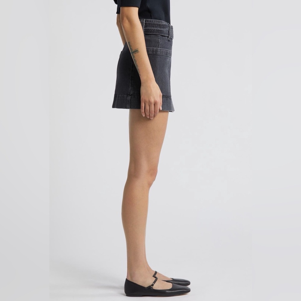 Rails Deanna belted denim wrap mini skirt - Picture 3 of 10